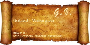 Gutsch Vanessza névjegykártya